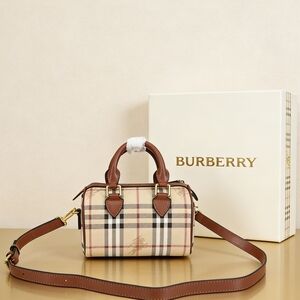 Burberry Mini Check Bowling Bag